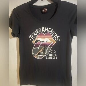 Women’s Harley-Davidson / Rolling Stones Concert T-Shirt , Size Small